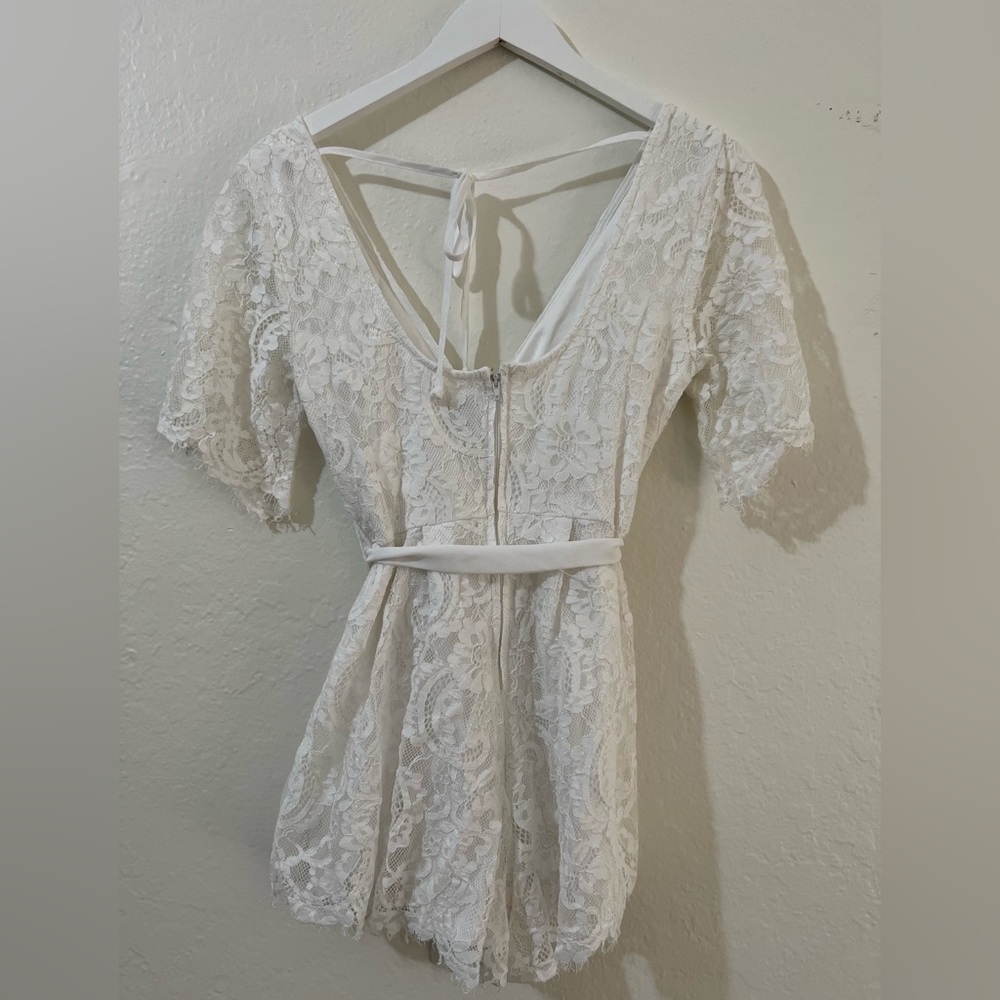 White Romper - Picture 2 of 2